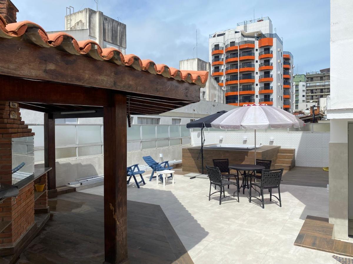 Cobertura Guaruja Apto Com Jacuzzi E Churrasqueira Extérieur photo