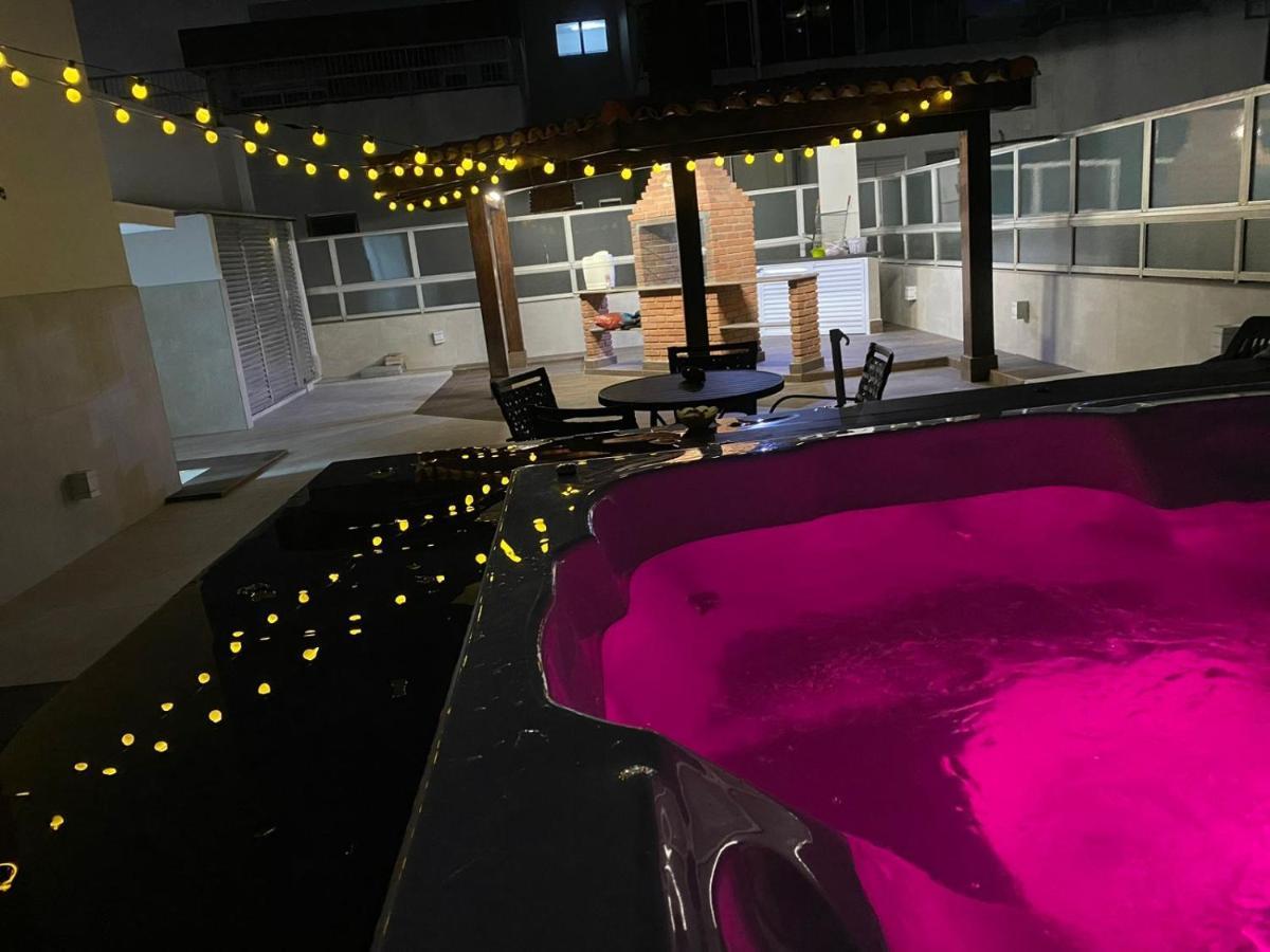 Cobertura Guaruja Apto Com Jacuzzi E Churrasqueira Extérieur photo