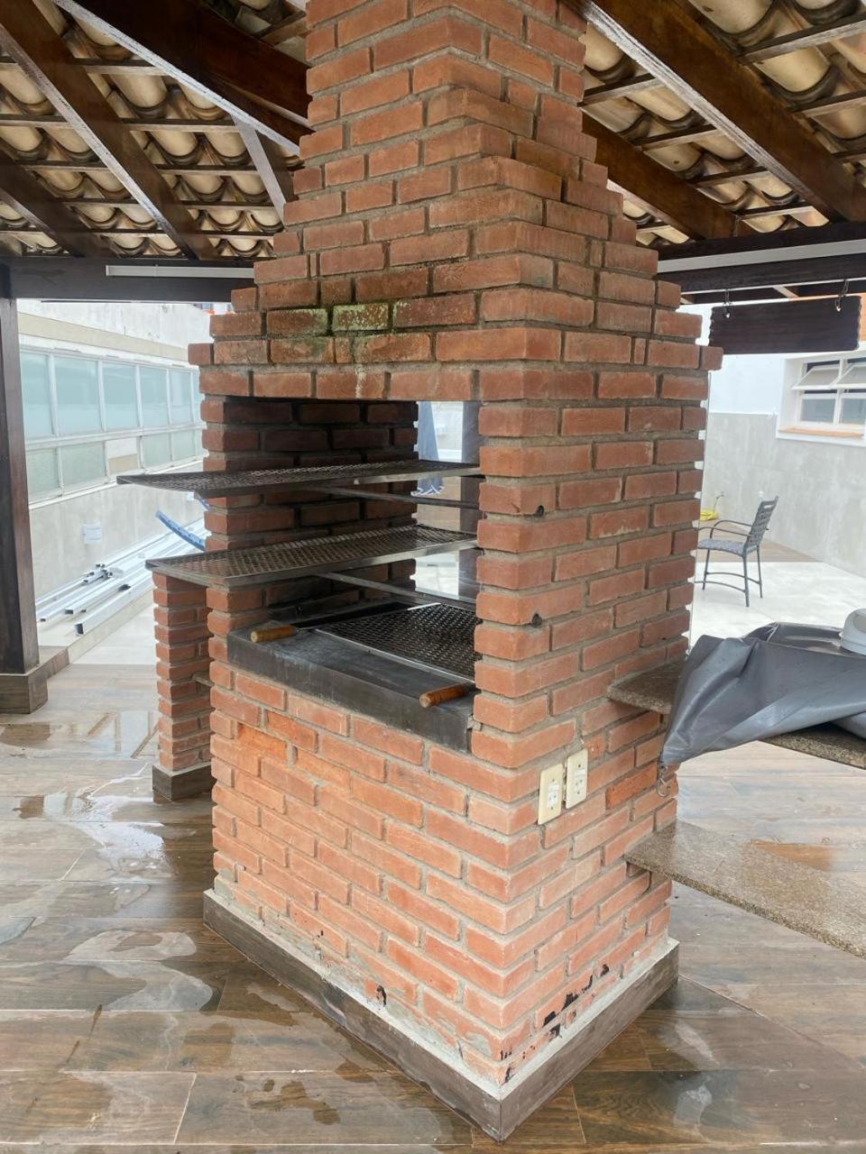 Cobertura Guaruja Apto Com Jacuzzi E Churrasqueira Extérieur photo